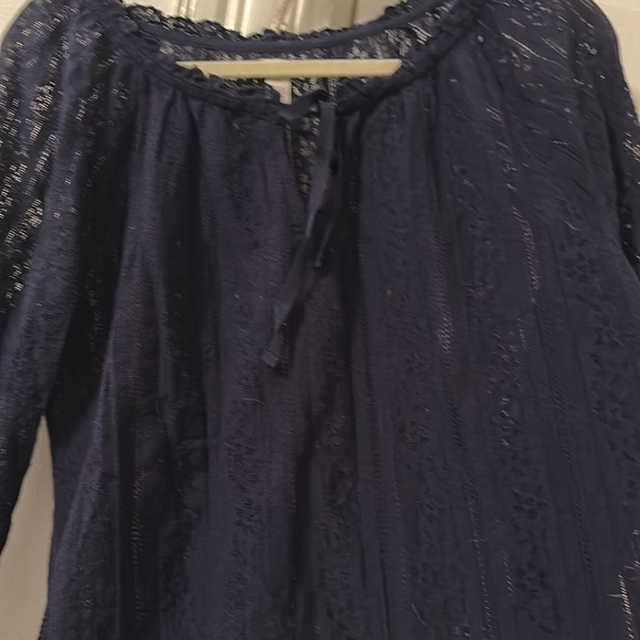 Hinge navy blouse - Picture 3 of 6